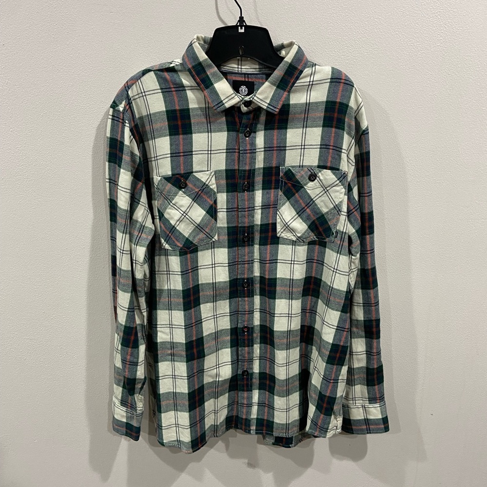 Element flannel button down shirt sz XL